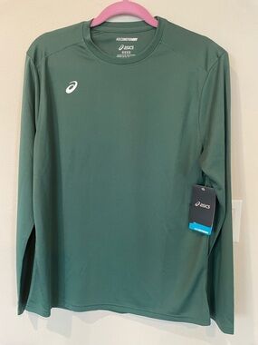 NWT Men’s Motion Dry LONG SLEEVE CORE TOP Shirt Green Size M Running Sport Gym